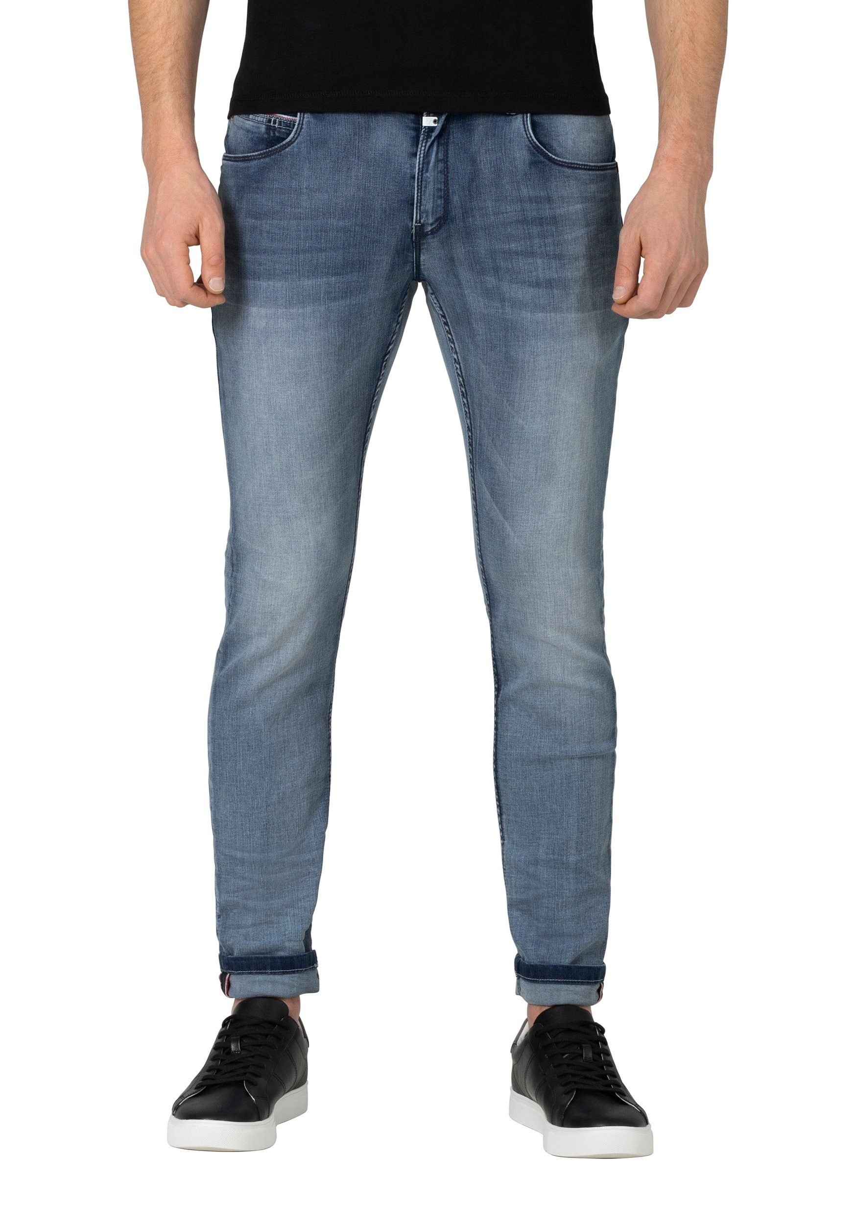 TIMEZONE Slim-fit-Jeans Slim Fit Jeans Denim Hose SCOTTTZ 6592 in Blau-2