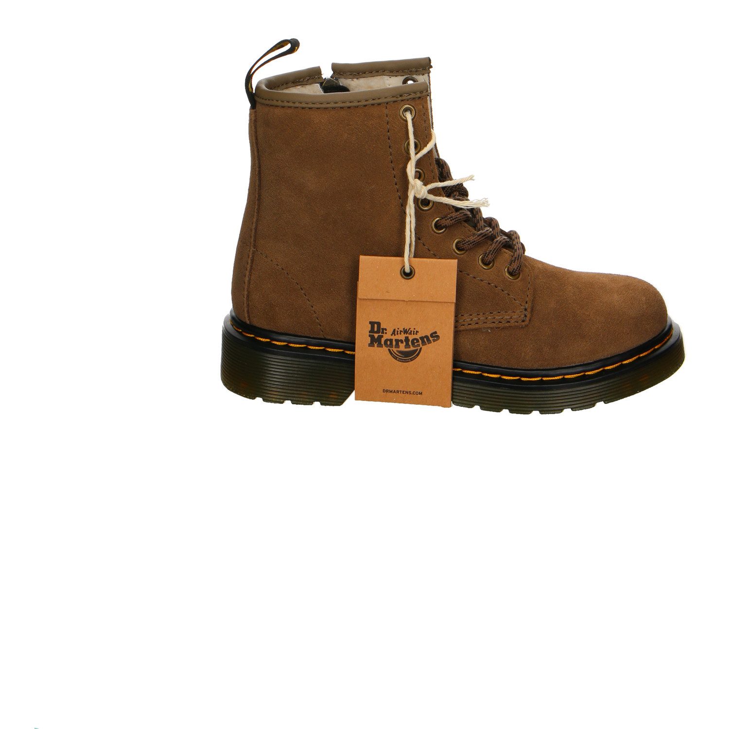 DR. MARTENS Dr. Martens 1460 Velour Schnürstiefel Winter Junge braun Winterstiefelette