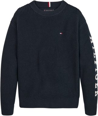 Tommy Hilfiger Strickpullover MONOTYPE SWEATER mit modischen Label-Applikationen