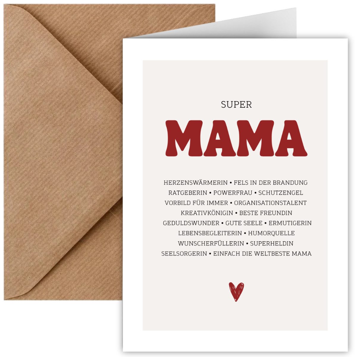 Things of Happiness Grußkarte Glückwunschkarte Mama Muttertag, Geburtstag, Muttertagskarte