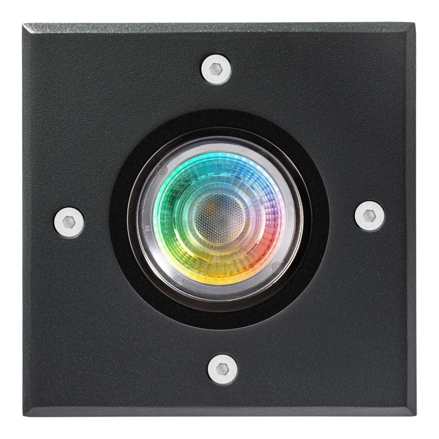 LED mit tauschbarem Einbaustrahler Flacher Leuchtmittel LED LEDANDO Bodeneinbaustrahler RGB RGB v