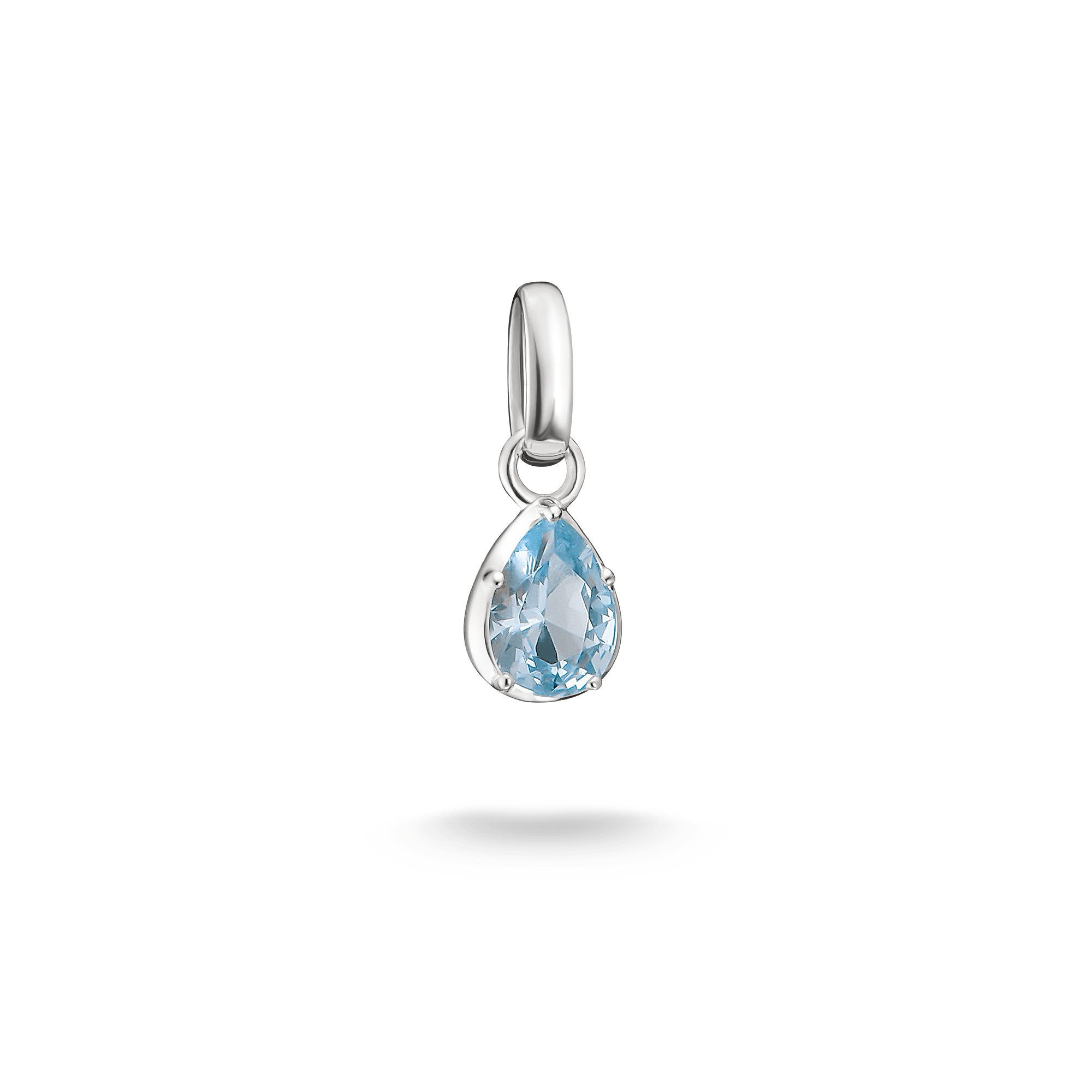 THOMAS SABO Charm-Einhänger Birthstone/Geburtsstein Charm - Connect, mit Zirkonia (synth) oder Glas-Keramik Stein oder Türkis-Imitat
