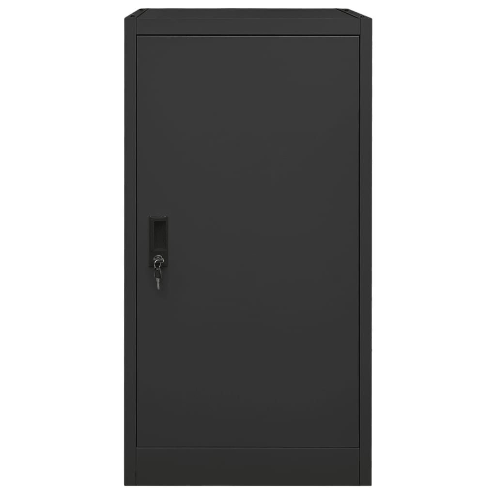 furnicato Stauraumschrank Sattelschrank Anthrazit 53x53x105 cm aus Stahl (1-St)