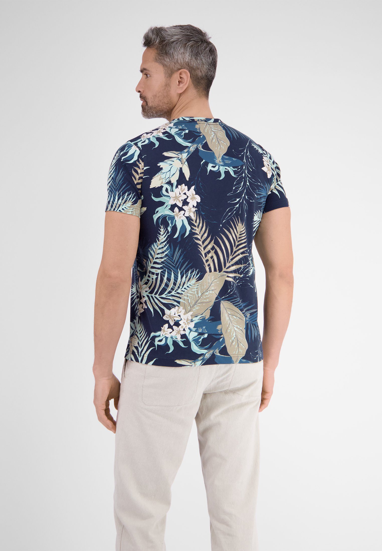 LERROS T-Shirt LERROS T-Shirt NAVY *Hawaii* CLASSIC