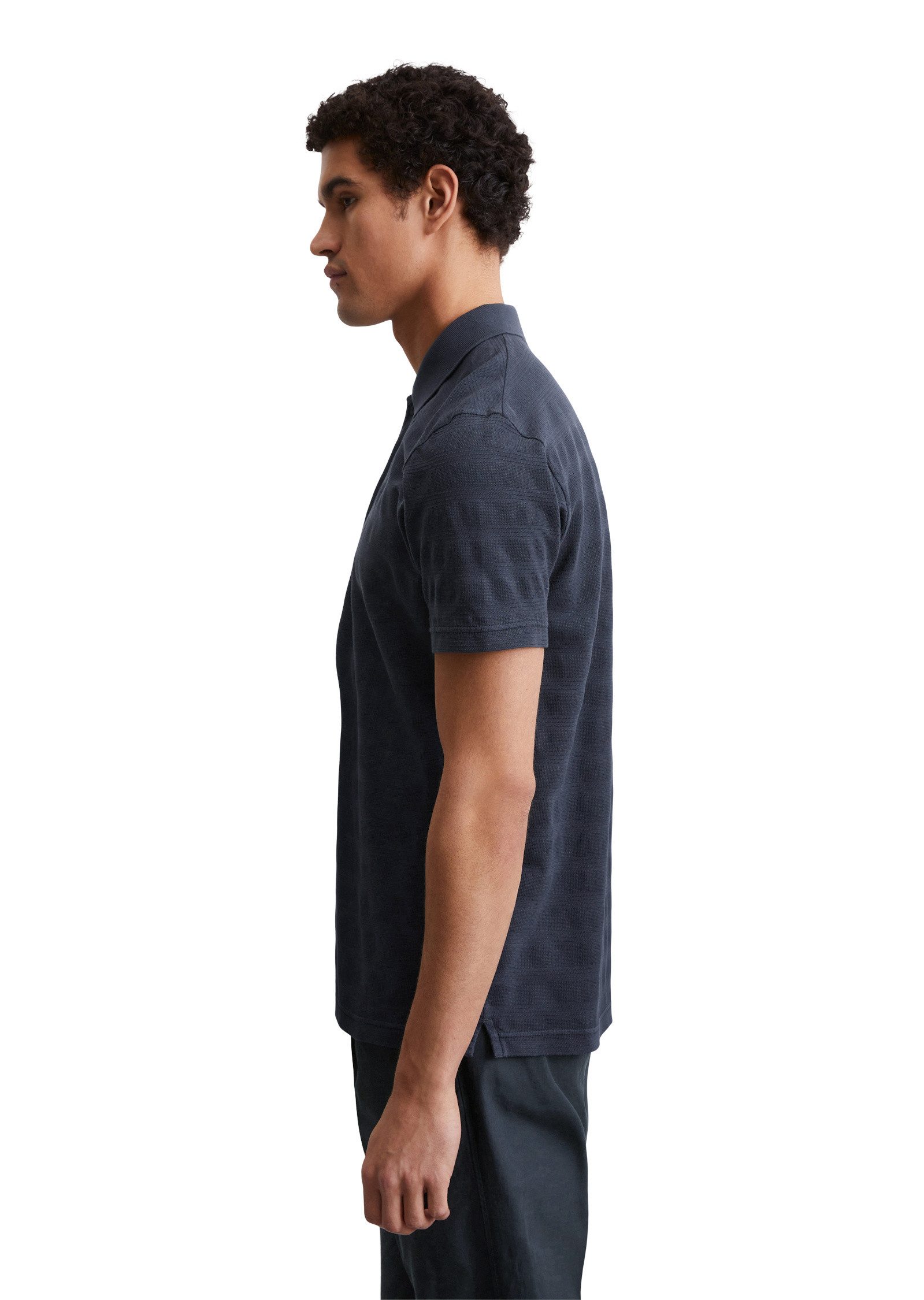 Marc O'Polo Poloshirt mit Streifenstruktur günstig online kaufen
