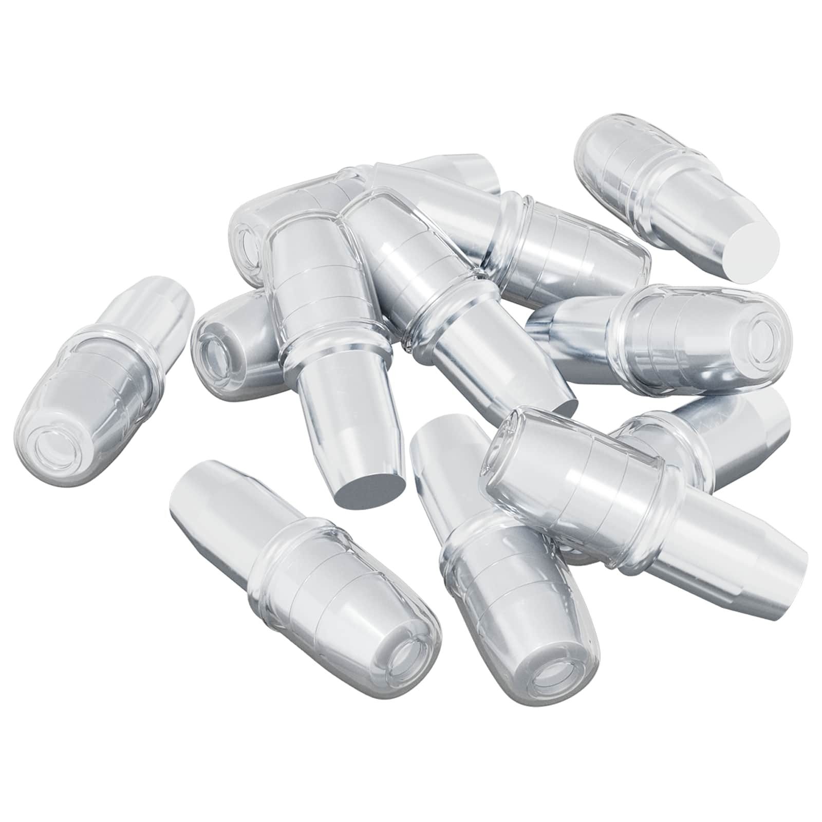 vidaXL Halterung Regalstecker 12 pcs Silber 7 x 16 mm Eisen, (12-tlg)