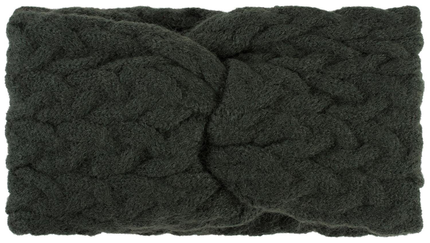 styleBREAKER Stirnband Strick Stirnband mit Zopfmuster günstig online kaufen