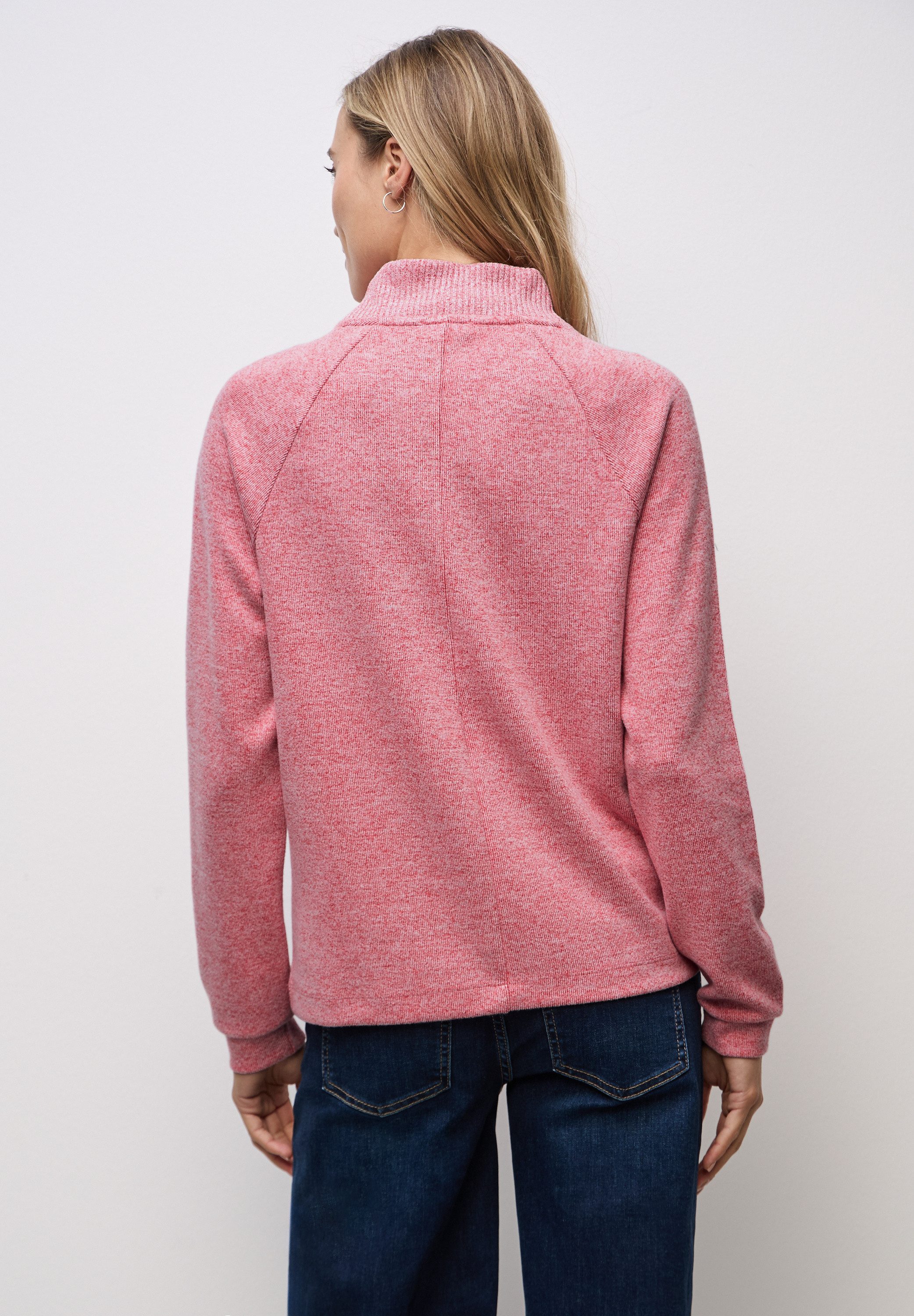 STREET ONE Langarmshirt im Melange Look günstig online kaufen