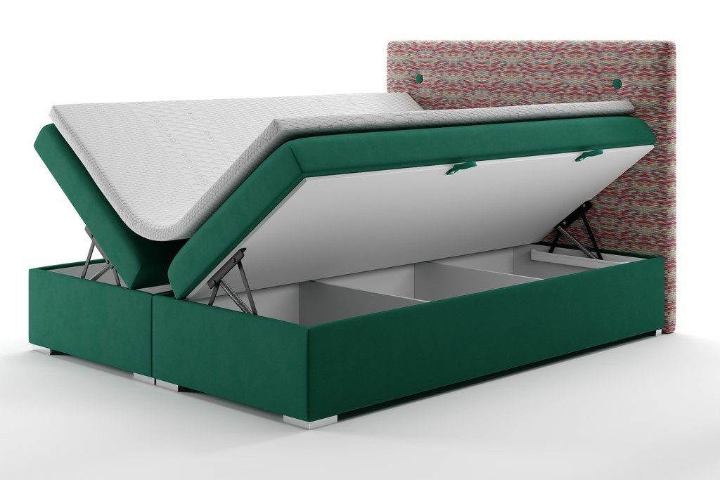 Xlmoebel Boxspringbett Boxspringbett mit Hotel-Funktion und integriertem Topper (1-St., Boxspringbett 4069424841886), Hergestellt in Europa