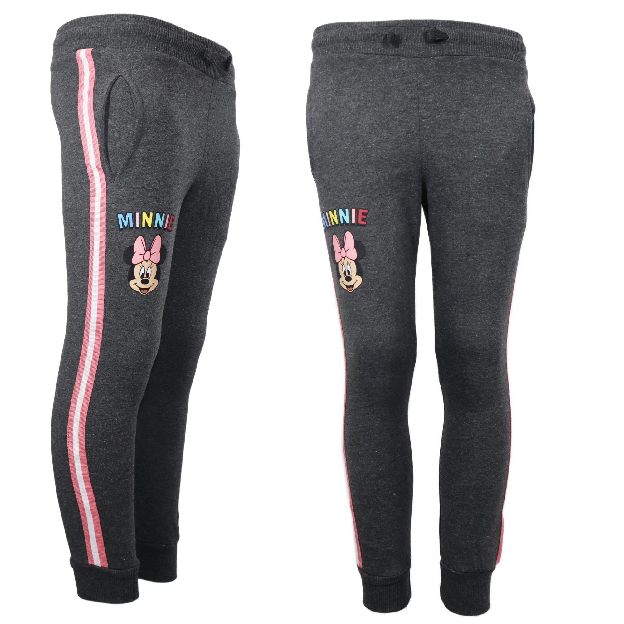 Disney Jogginghose Disney Minnie Maus Kinder Sporthose Hose Gr. 92 bis 128 Grau