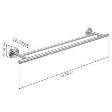 bremermann Handtuchhalter Bad-Serie PIAZZA - Badetuchstange, Edelstahl matt