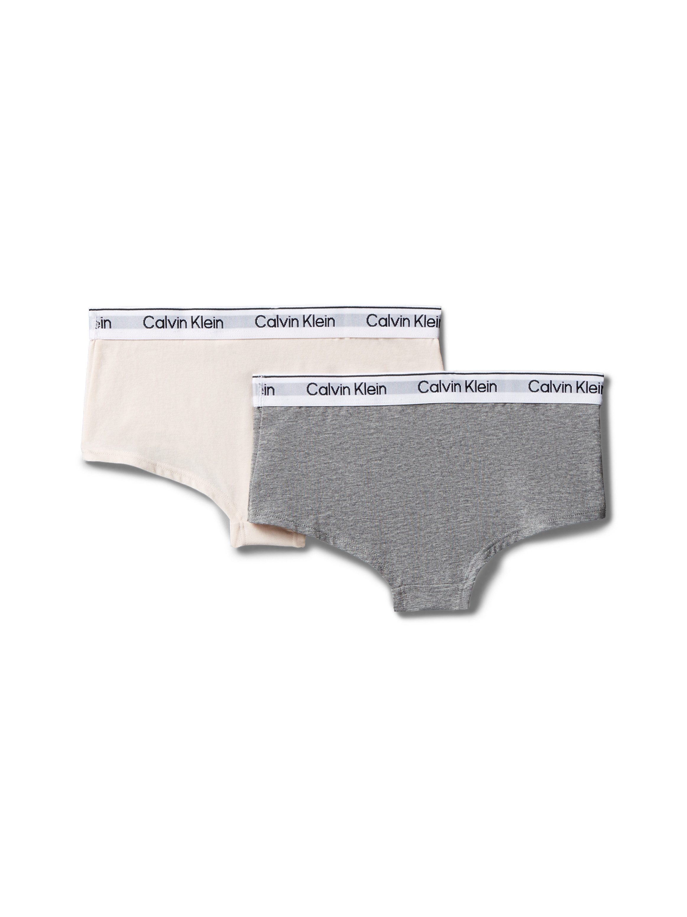 Calvin Klein Underwear Hipster 2PK SHORTY (Packung, 2er-Pack) Mit Markennamen auf dem Bund, für Kinder