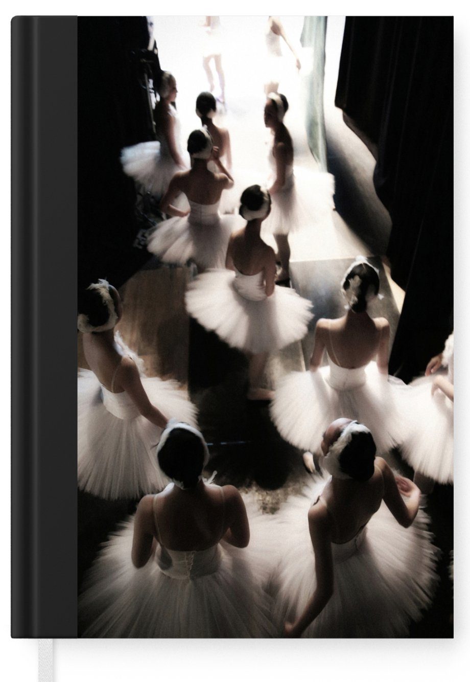 MuchoWow Notizbuch Ballett Journal, Tanz, Tagebuch, A5, Merkzettel, Notizheft, Seiten, 98 - Haushaltsbuch Ballerina 