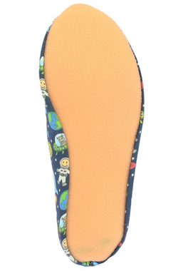 Beck Schläppchen Space mit Ristgummi Gymnastikschuh (Barfußschuhe, für schmale Füße und kleine Kinder besonders geeignet, ab Gr. 18/19 verfügbar) atmungsaktive Baumwolle, rutschfeste Gummi-Laufsohle