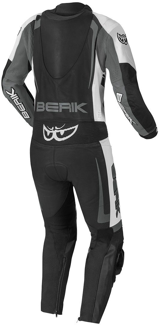 Berik Motorradkombi Race-X 1-Teiler Motorrad Lederkombi Black/White/Grey