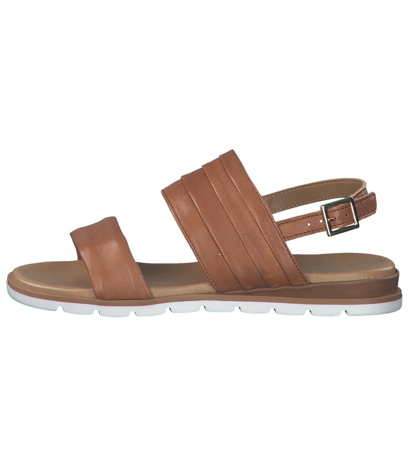 Leder Cognac Riemchensandalette Sandalen TOZZI MARCO