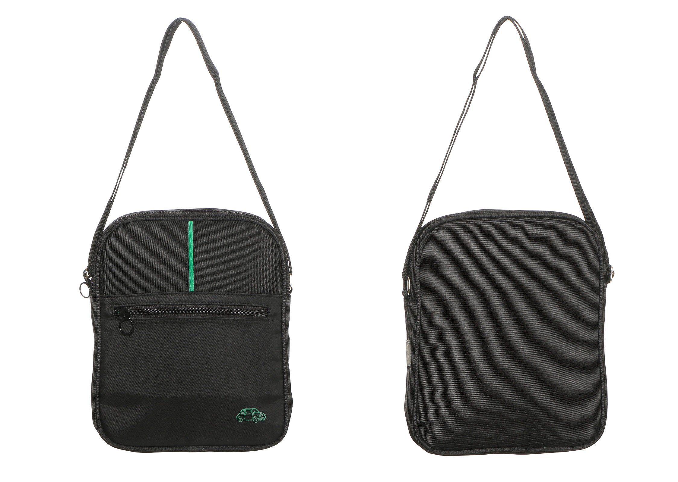 FIAT Schultertasche Fiat 500 Tasche Umhängetasche Schultertasche Handtasche Farbe: schwarz