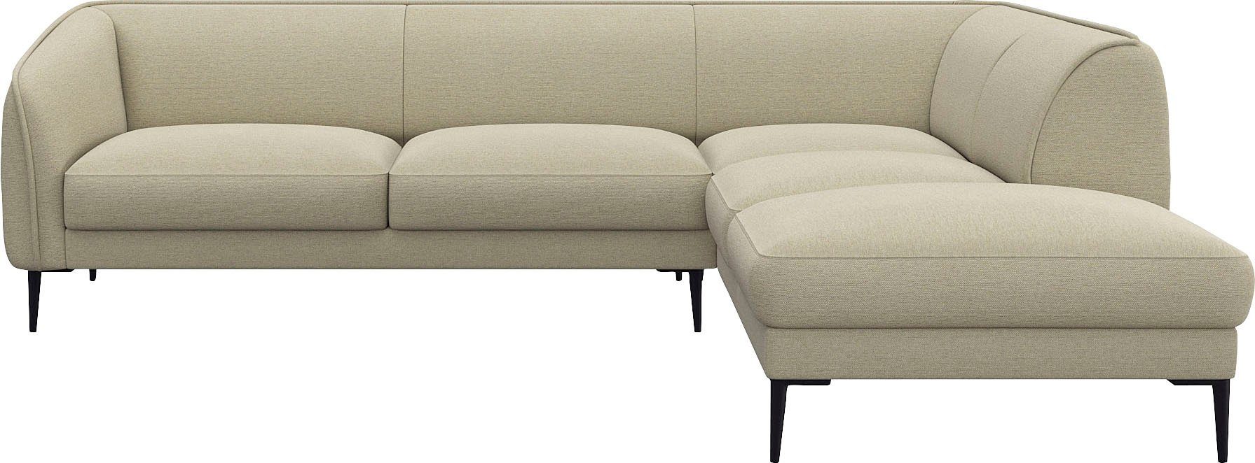 FLEXLUX Ecksofa Belle Designsofa, L-Form, B/T 268/209 cm, Skandinavisches Design, In hochwertiger Verarbeitung