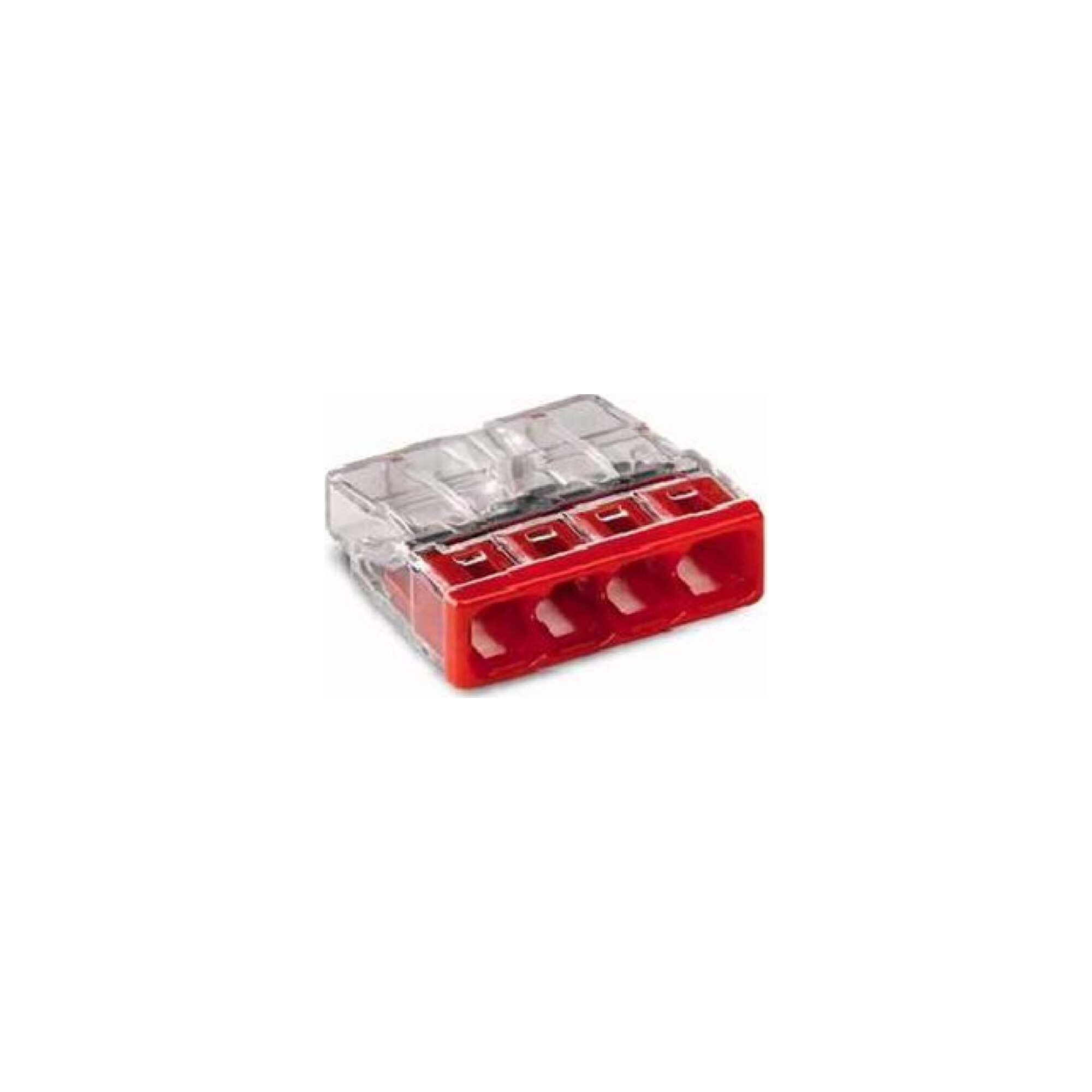 WAGO Koax-Kabelverbinder WAGO GmbH& Co. KG Verbindungsdosenklemme 4x 0.5-2.5 rot 2273-204 100 S