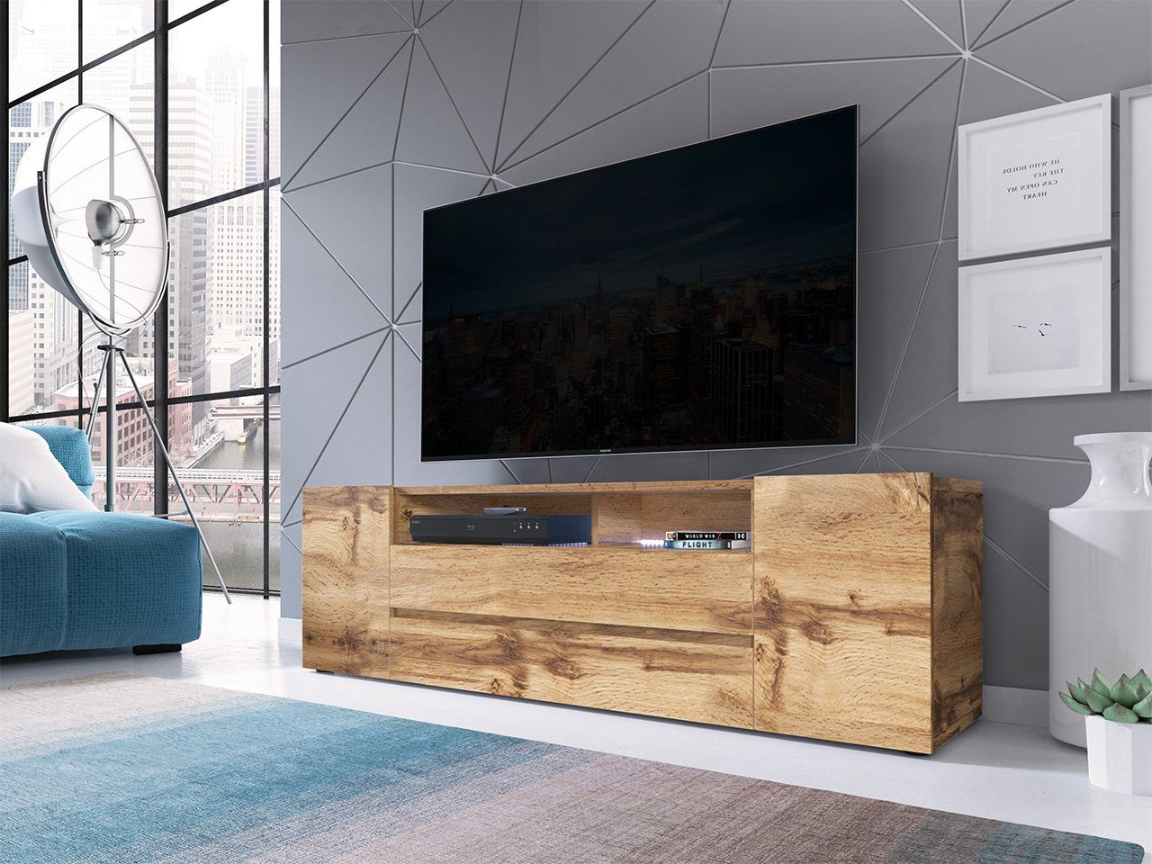 MIRJAN24 TV-Schrank Sound (mit LED-Beleuchtung) Fernsehschrank, günstig online kaufen