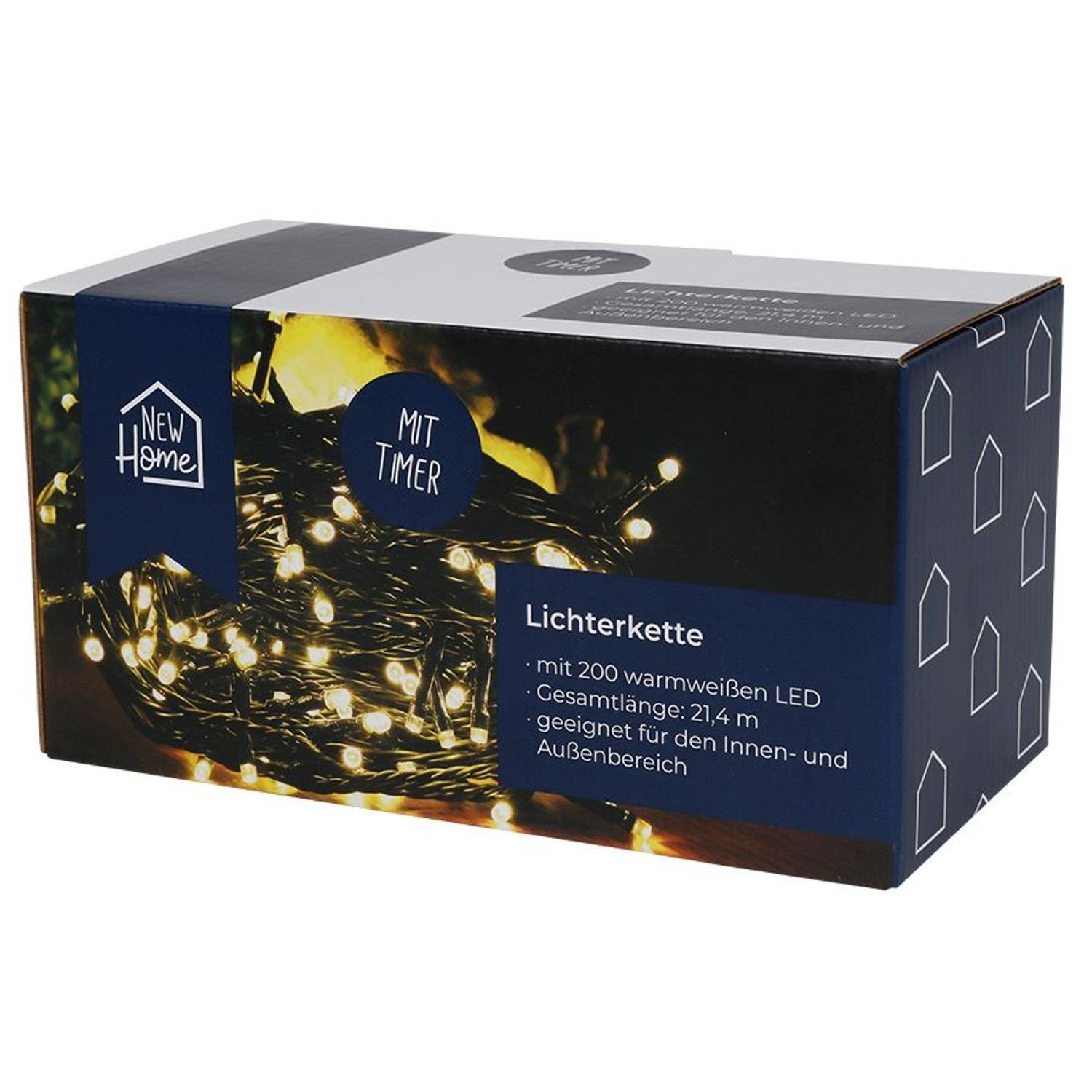 BURI Lichterkette LED-Außen-Lichterkette 19,9m Weihnachtsbeleuchtung Partyl günstig online kaufen