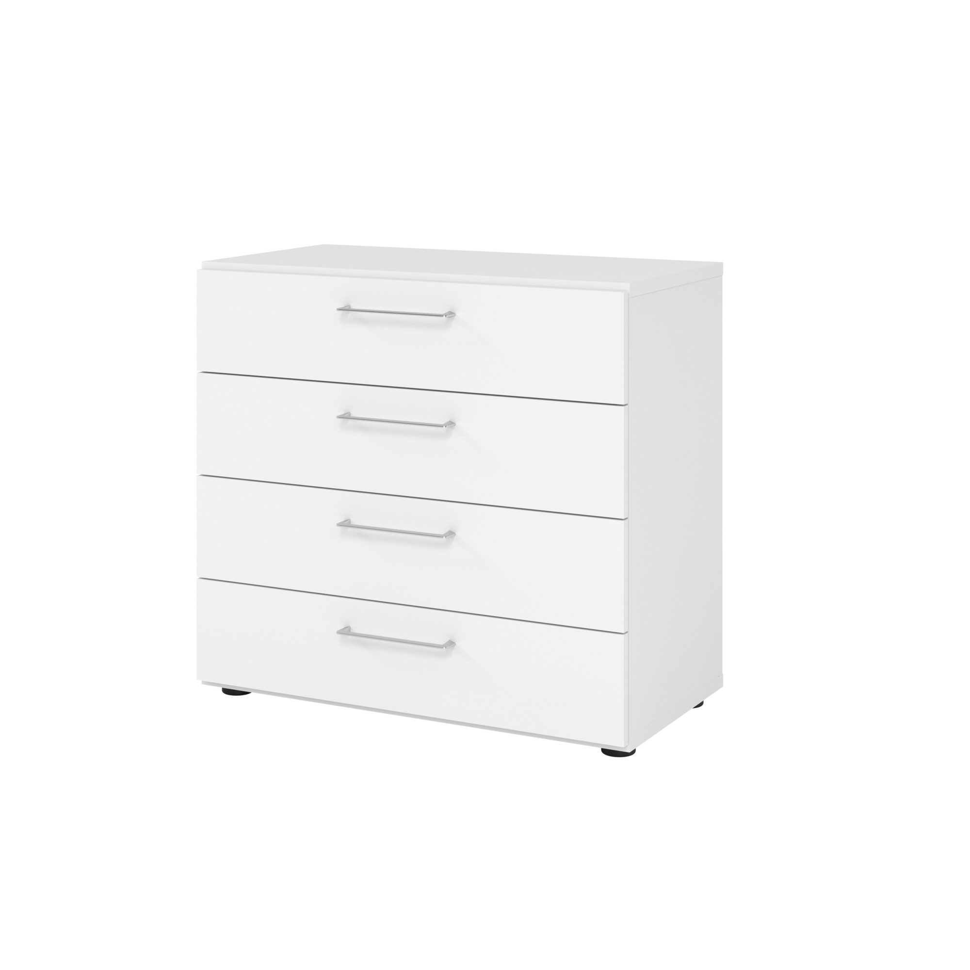 Hängeschuhschrank Regal 2OH 4 Schübe weiß/weiß