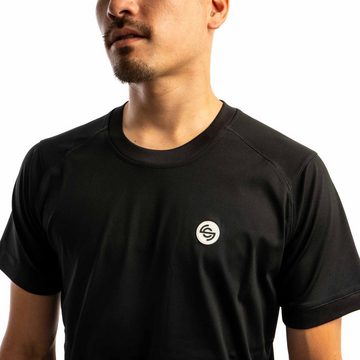 Spin Control T-Shirt Erwachsenen Spin Jersey Breakdance Funktions T-Shirt -Schwarz weiche haptik