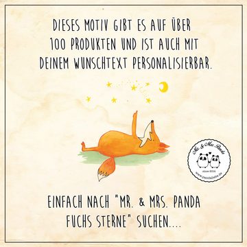 Mr. & Mrs. Panda Dekokiste 25 x 18 cm Fuchs Sterne - Türkis Pastell - Geschenk, Spruch positiv, (1 St), Liebevolle Designs
