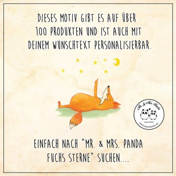 Mr. & Mrs. Panda Glas 200 ml Fuchs Sterne - Transparent - Geschenk, Spruch schön, entspannt, Premium Glas, Liebevolle Gravur