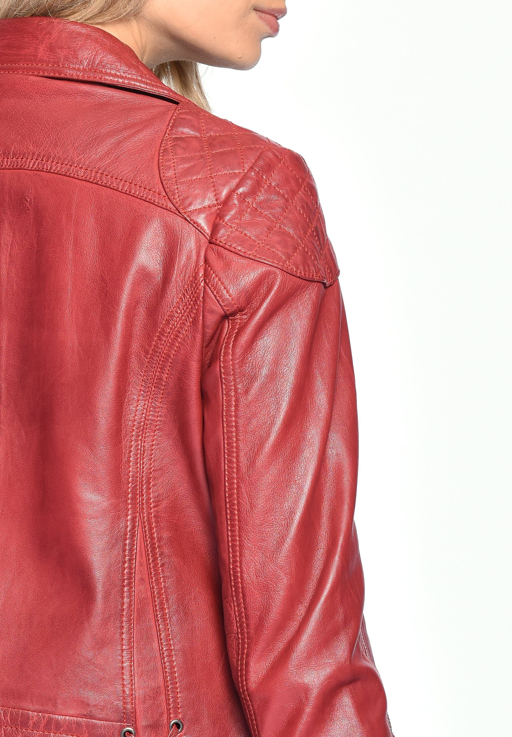 Maze Lederjacke red Ibiza