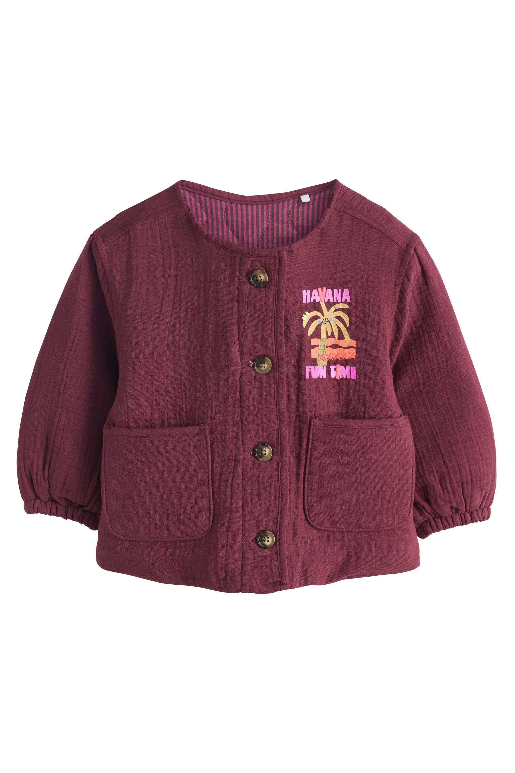 Next Steppjacke Steppjacke mit Print (1-St)