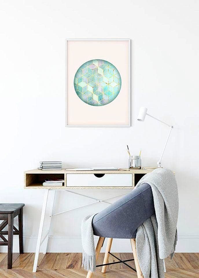 Wohnzimmer (1 Schlafzimmer, Circle Verde, Kunst St), Kinderzimmer, Formen, Komar Poster Mosaik