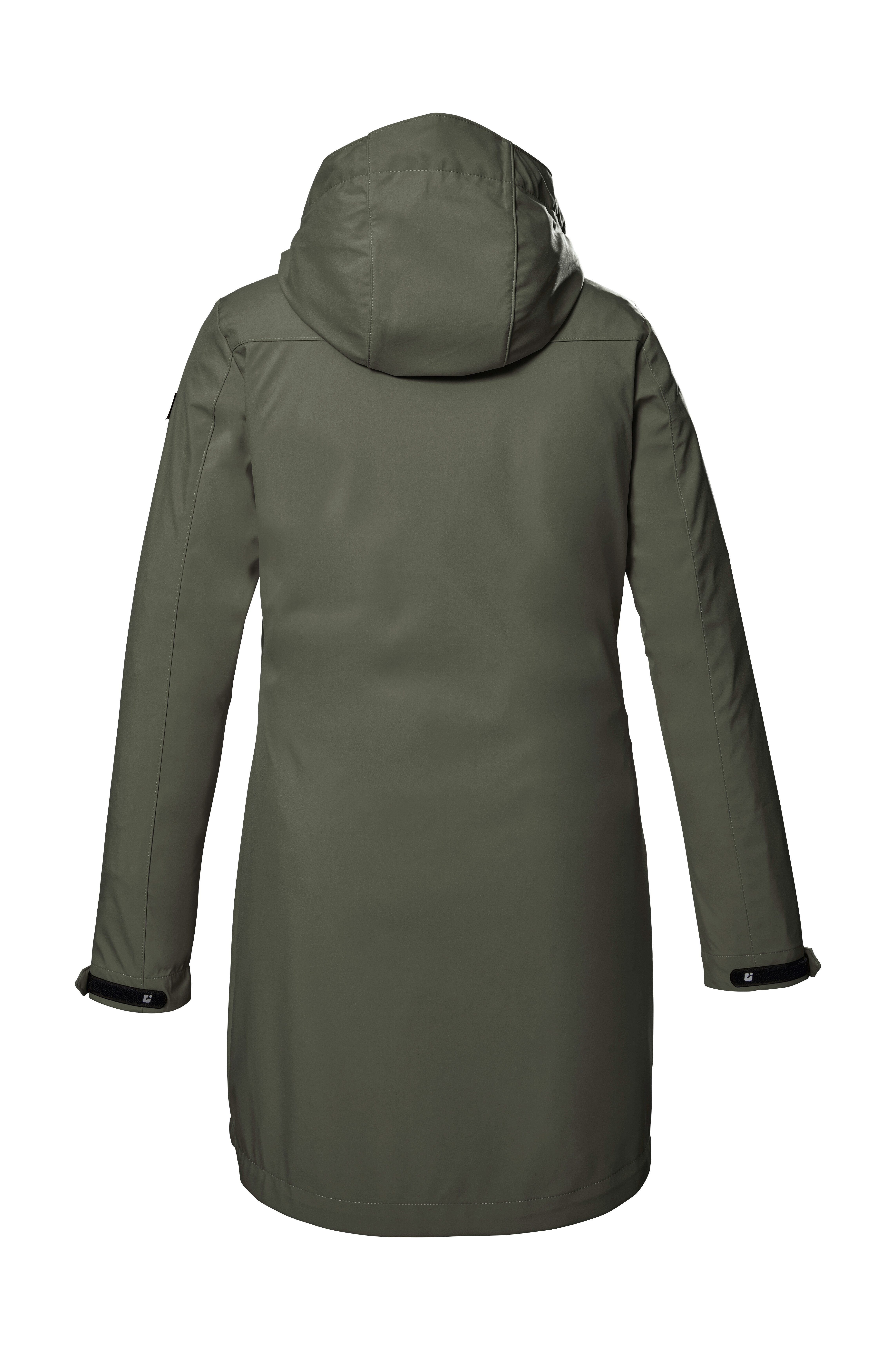 Killtec Softshellparka KOS 41 WMN SFTSHLL PRK Wasserabweisender, atmungsaktiver Damenparka mit abnehmbarer Kapuze
