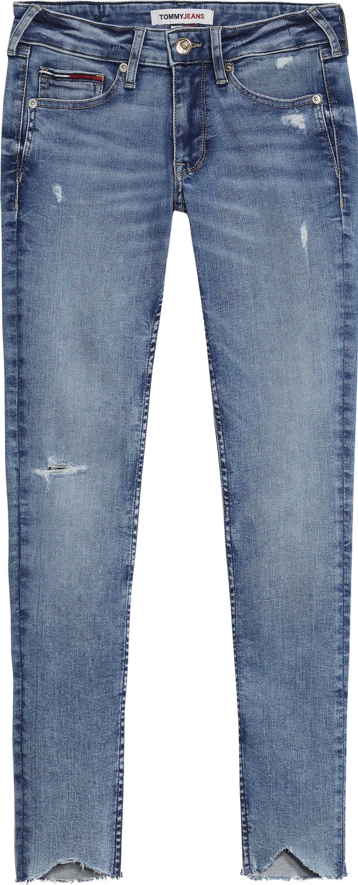 Tommy Jeans Skinny-fit-Jeans »SOPHIE LR SKNY ANKL CE215« mit leichten  Destroyed Effekten & ausgefranstem Saum online kaufen | OTTO