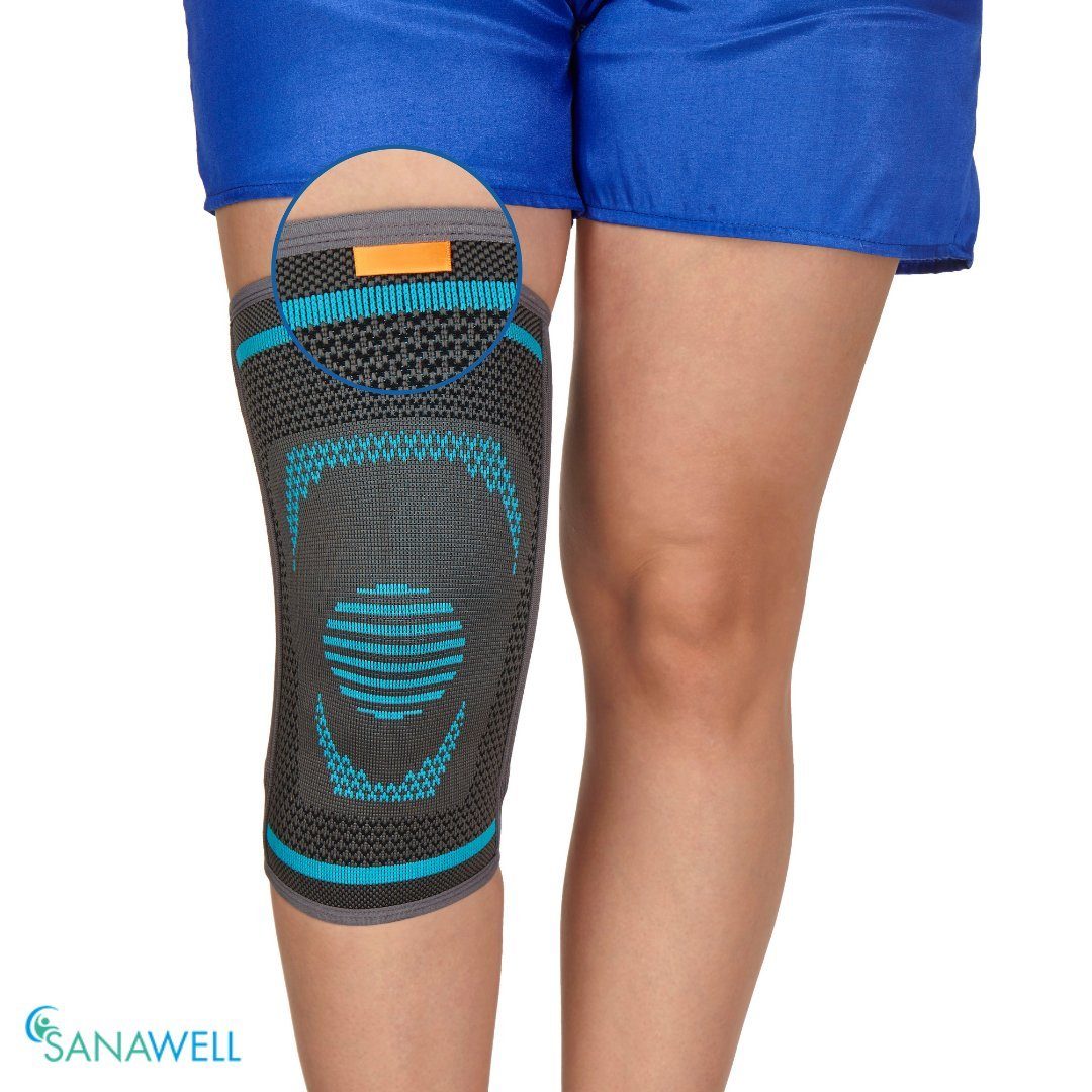 Medosan Kniebandage Kniebandage, elastisch mit Stabilisatoren