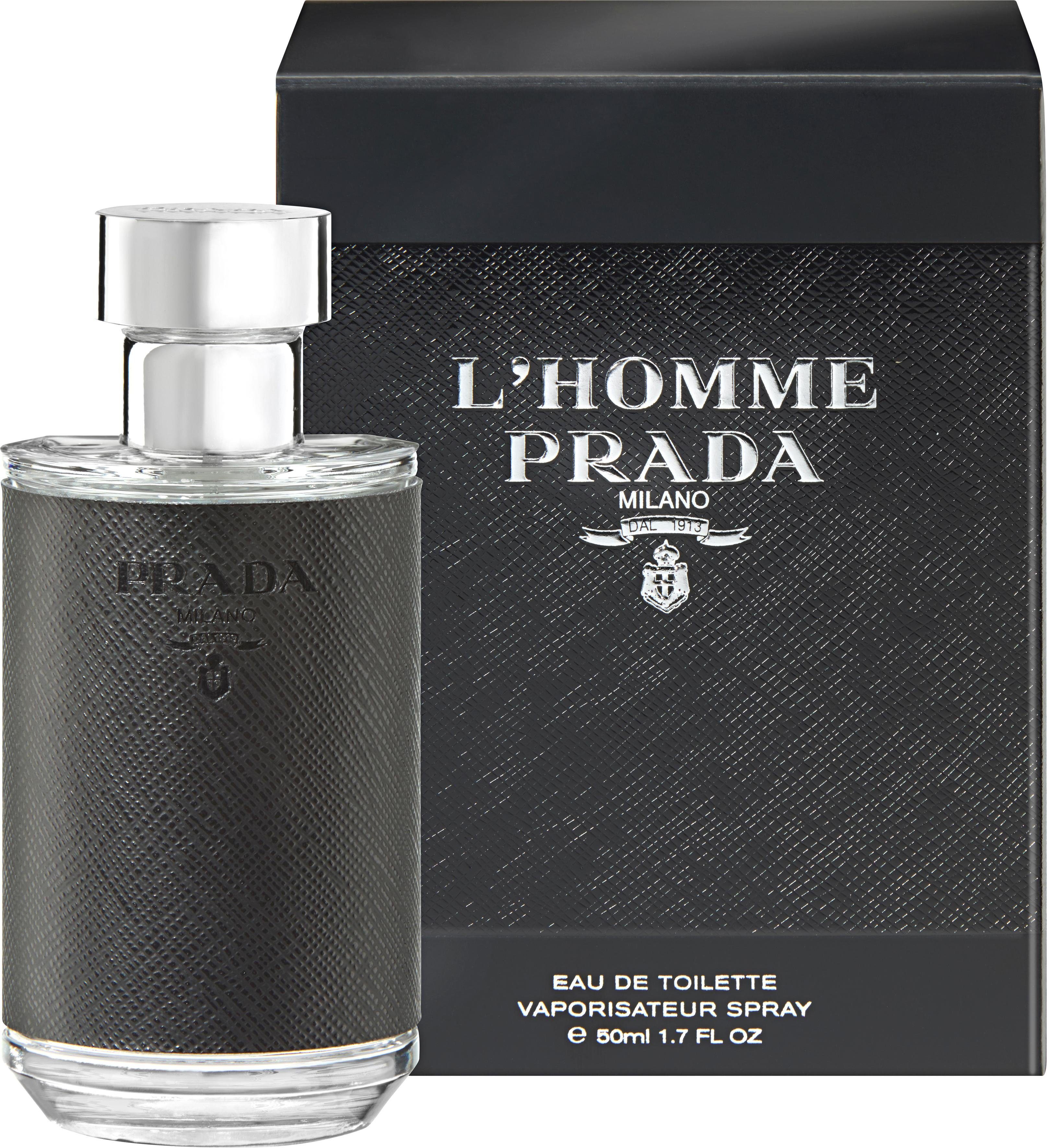 PRADA Eau de Toilette L'Homme, Holziger Duft mit Amber, Iris, Neroli, Geranie und Patschuli.