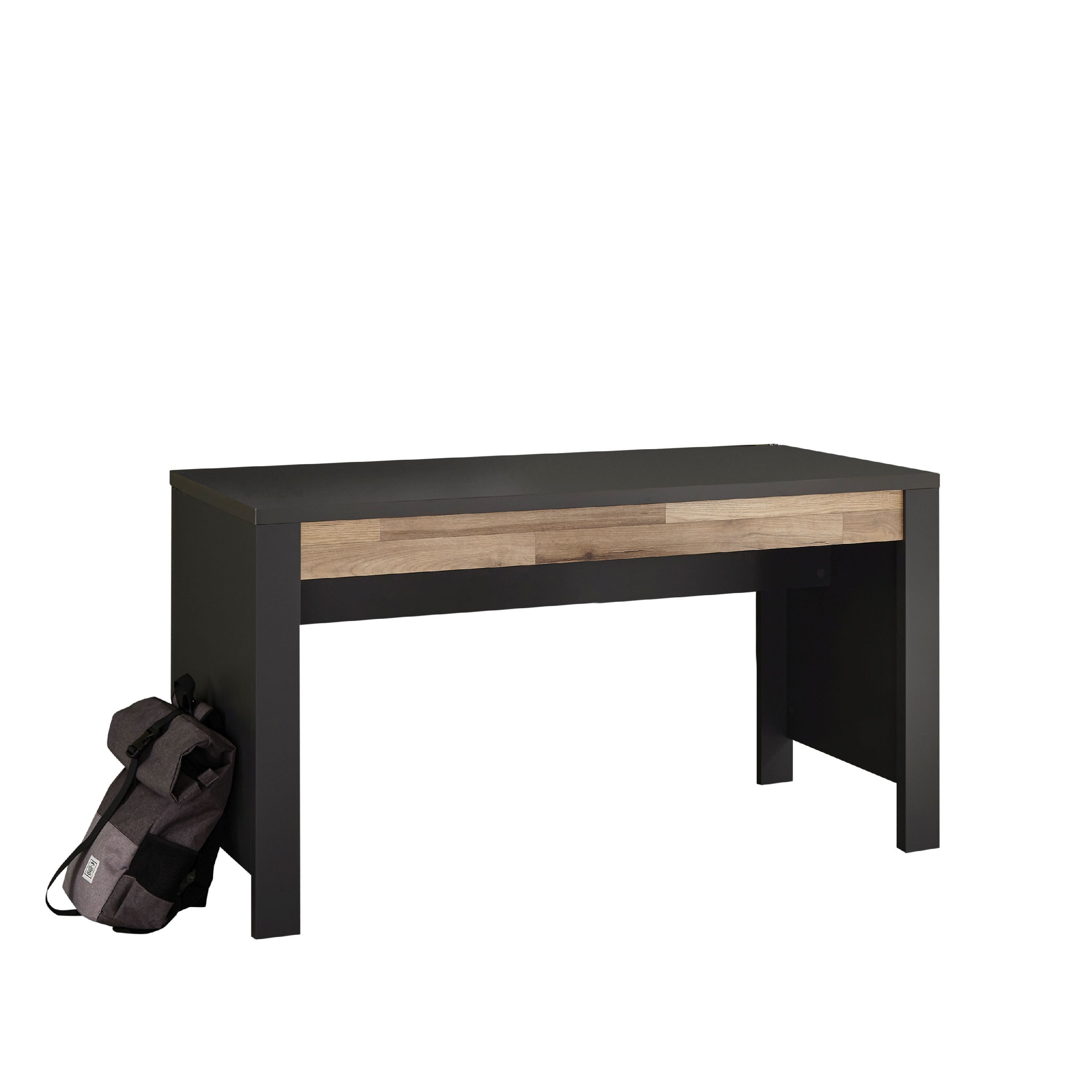 HARPER Schreibtisch Schreibtisch HARPER BRAGA BHT 140x74x60 cm grau Winkelschreibtisch