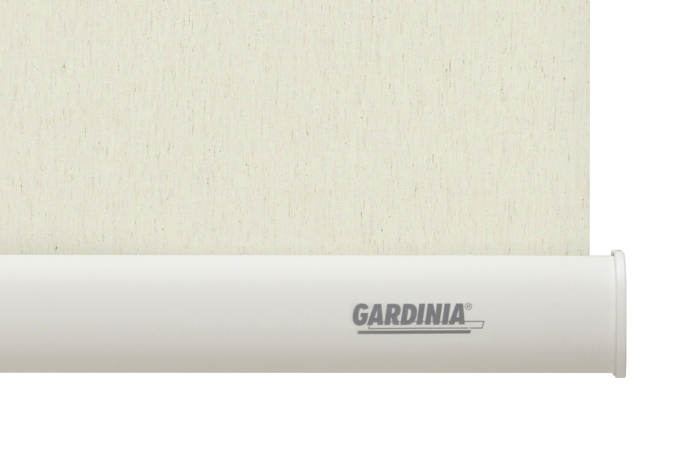 in Uni-Rollo naturfarben Abschlussprofil verdunkelnd, Thermo - Seitenzugrollo verschraubt, GARDINIA, Energiesparend, weiß