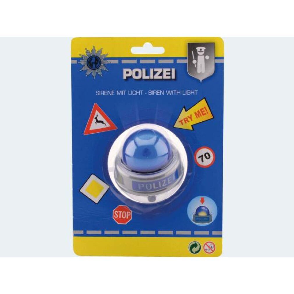 JOHNTOY Kostüm Polizei Sirene mit Licht