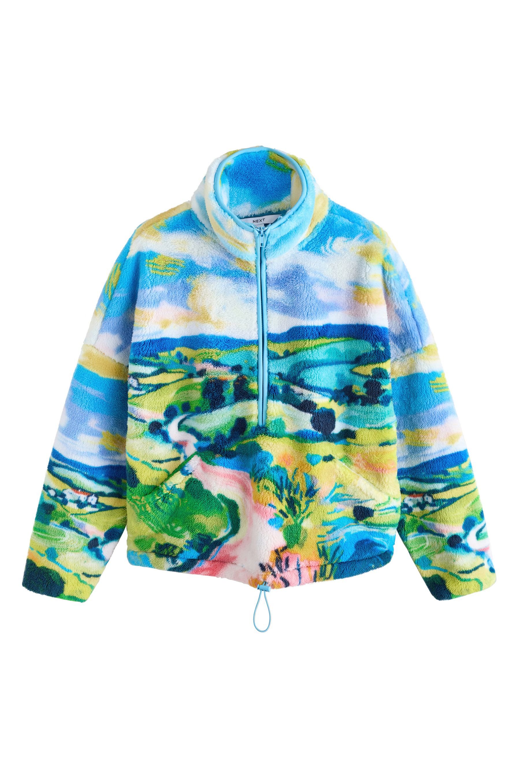 Next Fleecejacke Teddyborg-Jacke mit halbem Reißverschluss (1-St) günstig online kaufen