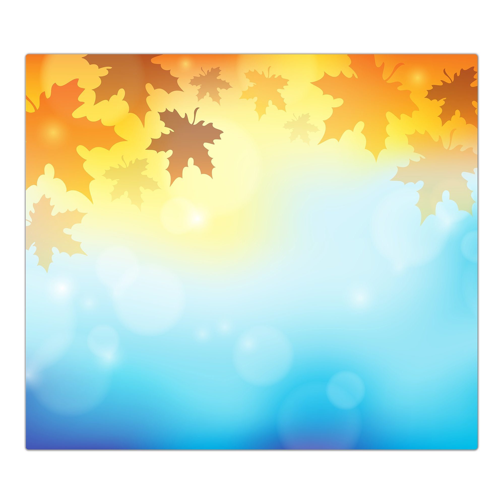 tlg) Spritzschutz (1 von aus Illustration Herbst, Herd-Abdeckplatte Glas Herdabdeckplatte Primedeco Glas,