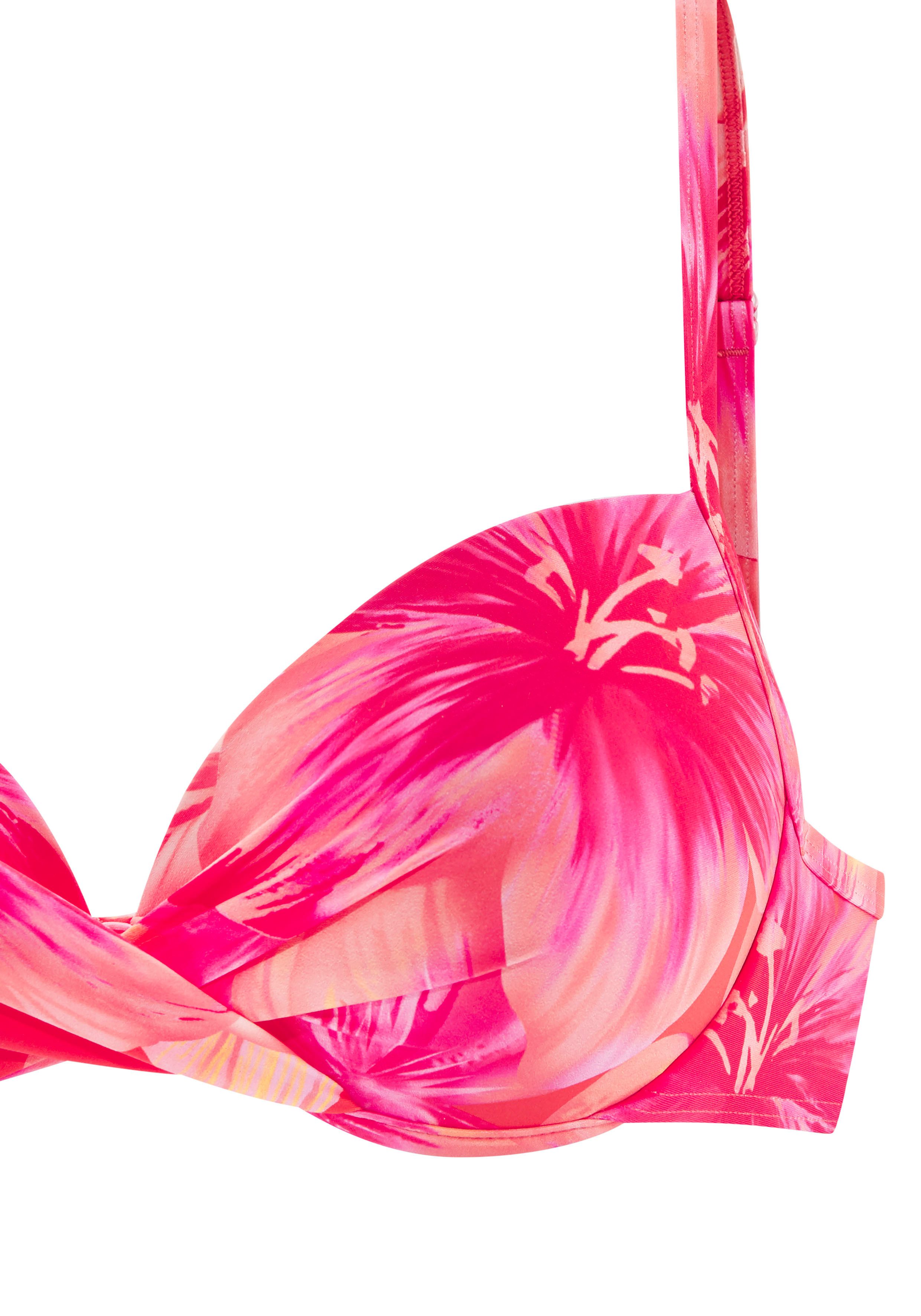 s.Oliver Push-Up-Bikini-Top Jayce, mit Blumenprint