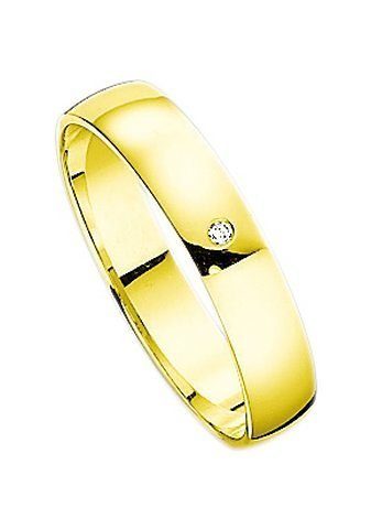 Firetti Trauring Schmuck Geschenk Gold Hochzeit Ehering Trauring "LIEBE", Made in Germany, wahlweise mit oder ohne Brillant