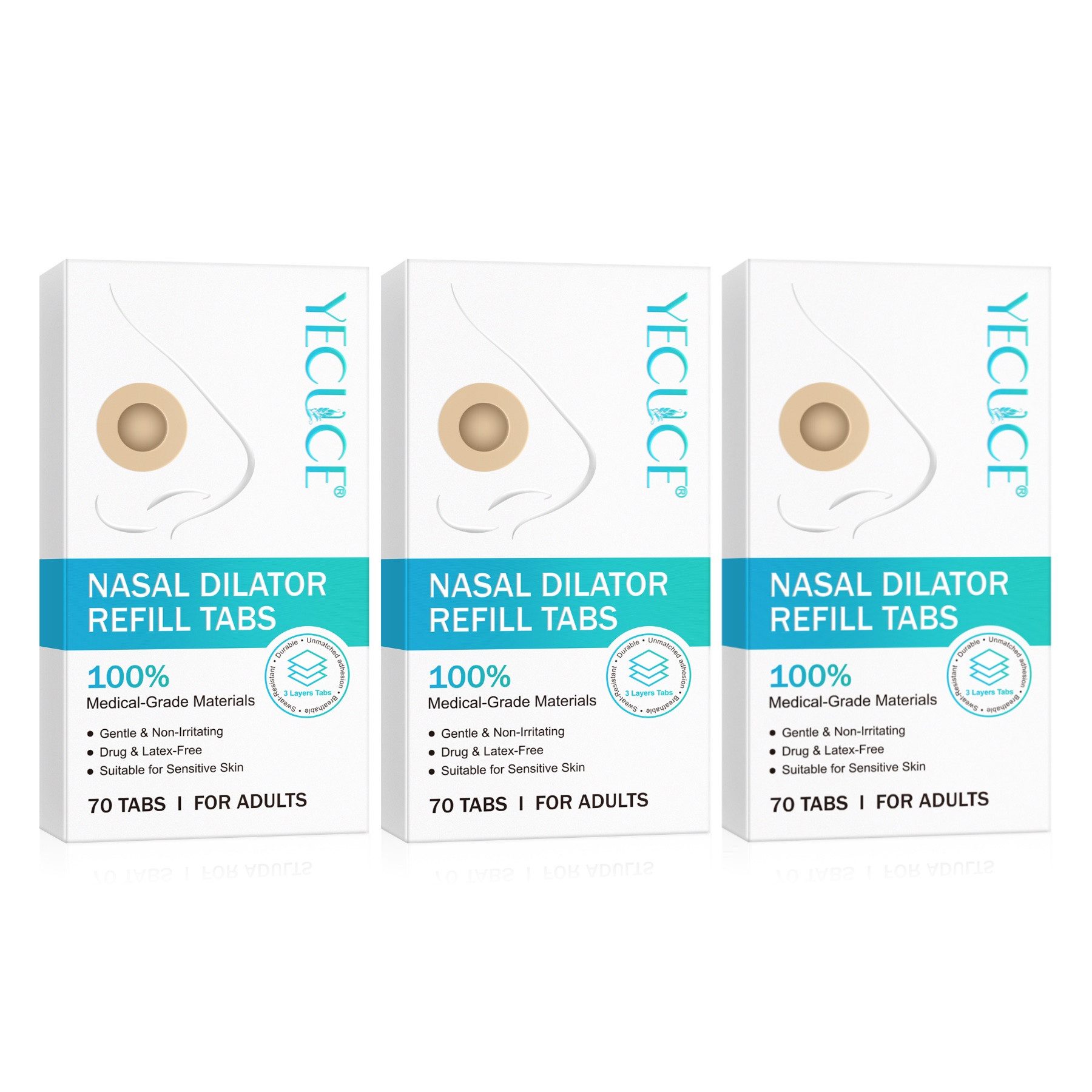 P-Beauty Cosmetic Accessories Nasenpflaster Magnetische Nasenstrip Nasenpflaster Schnarchreduzierung Schnarchstopp, Nasenclip, Schnarchstopp, Set,Nasenstrip