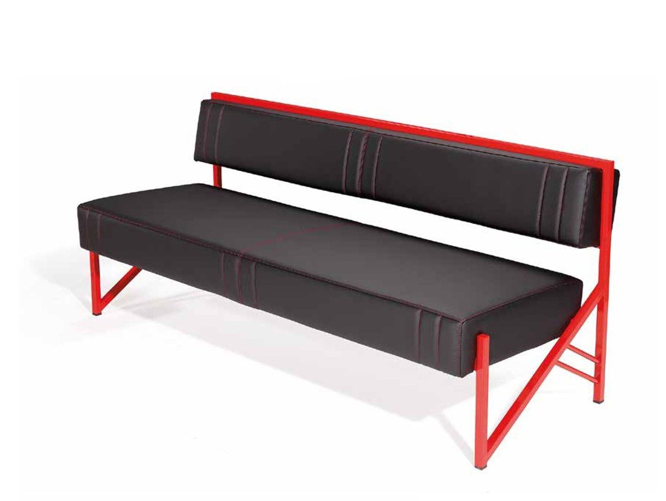 Xlmoebel Bank Warte Polster Sofa 3-Sitzer 180cm für Empfangsbereich (1-St), Made in Europa