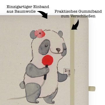 Mr. & Mrs. Panda Notizbuch Sportjournalistin Herz - Transparent - Geschenk, Adressbuch, Skizzenb Mr. & Mrs. Panda, Handgefertigt
