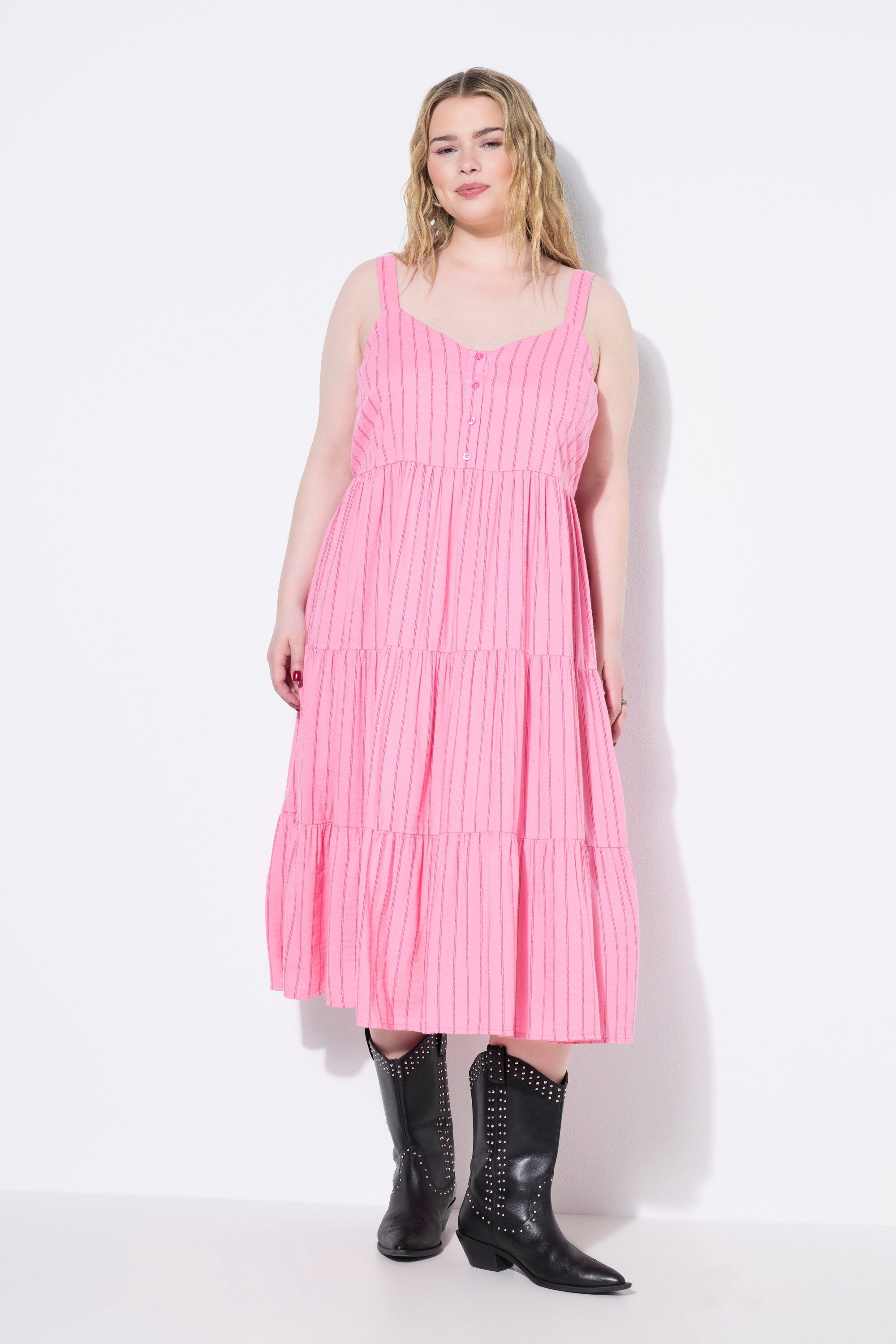 Studio Untold Midikleid Midikleid A-Line Streifen günstig online kaufen