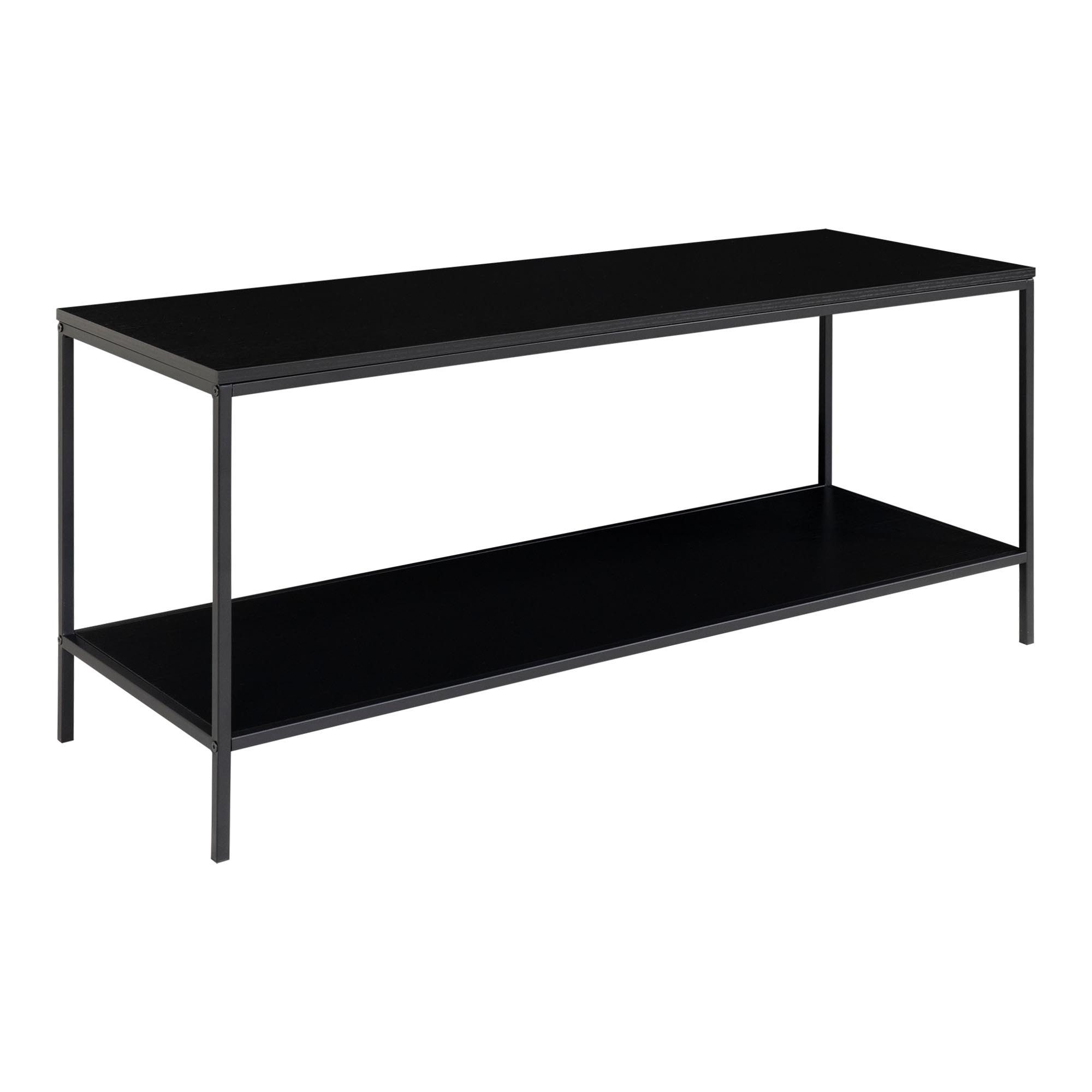 House Nordic TV-Bank in Schwarz, Melamin - 100x45x36cm (BxHxT)