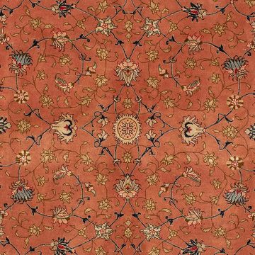 Orientteppich Perser - Täbriz - Royal - 193 x 156 cm - rost, morgenland, rechteckig, Höhe: 7 mm, Wohnzimmer, Handgeknüpft, Einzelstück mit Zertifikat