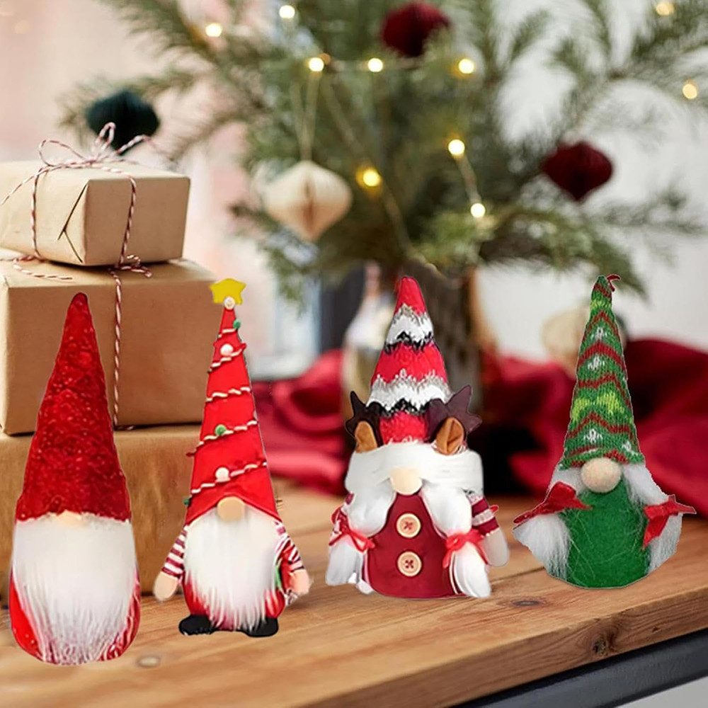 CLTYQ Adventskalender Gnome Adventskalender 2025, 24 Tage Weihnachtsgnome Countdown, Weihnachtsgnome-Plüschpuppen Spielzeug für Kinder und Babys